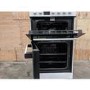 Refurbished electriQ EQEC50W3 50cm Double Cavity Electric Cooker with Ceramic Hob White
