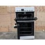 Refurbished electriQ EQEC50W3 50cm Double Cavity Electric Cooker with Ceramic Hob White