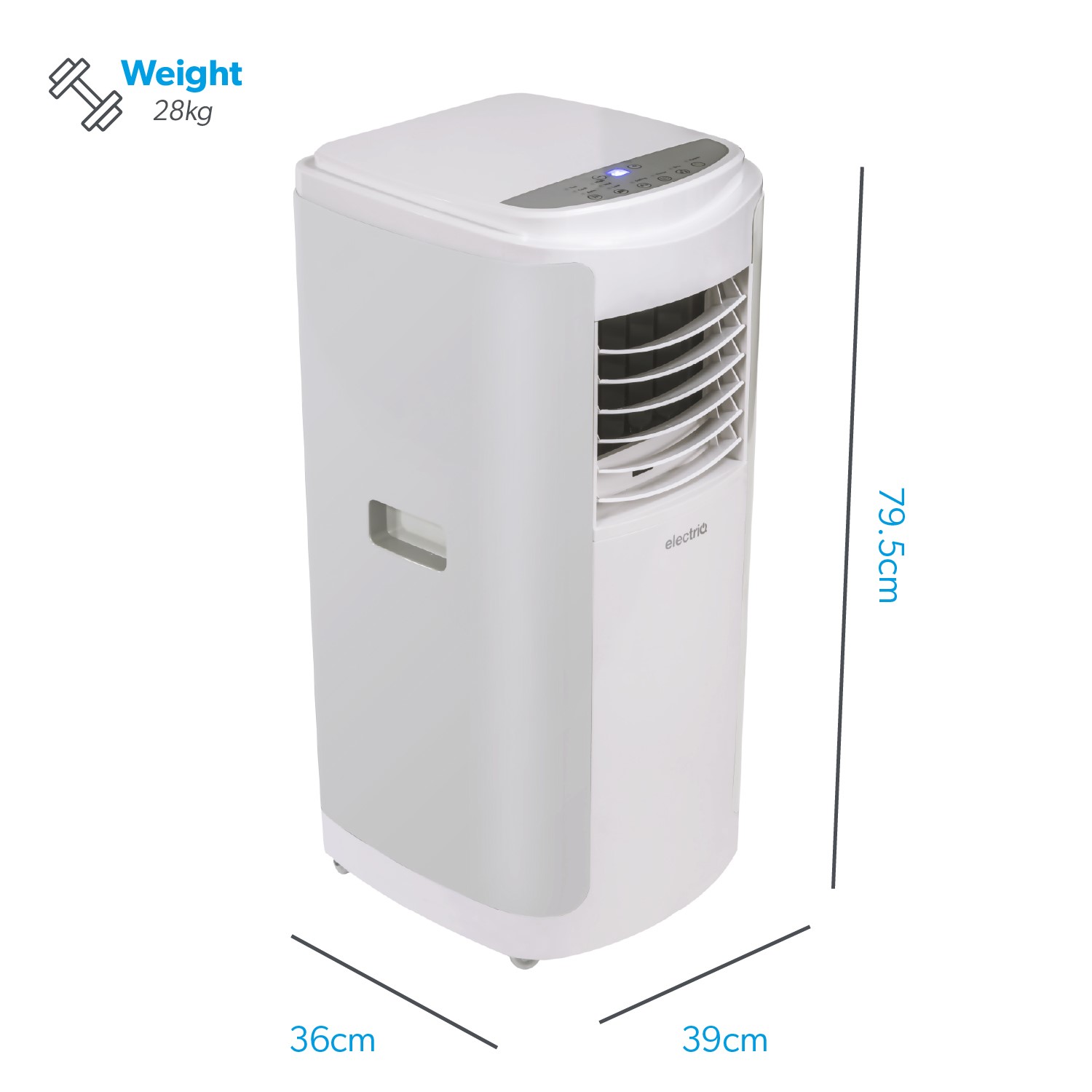 electriQ 12000 BTU WiFi Smart Air Conditioner with Heat Pump for medium