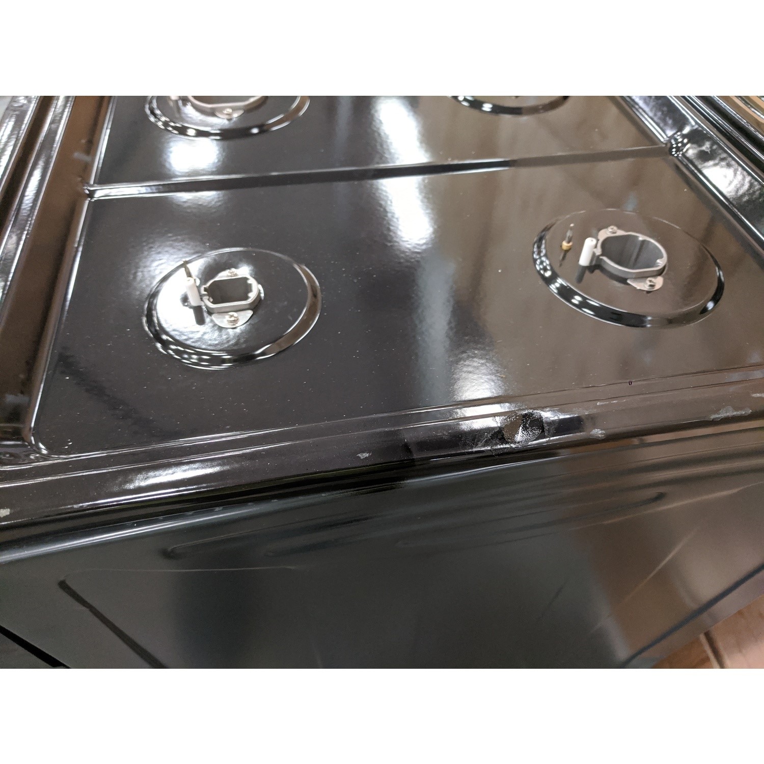 Refurbished electriQ EQRANGE100SLATE 100cm Dual Fuel Range Cooker Slate Grey electriQ