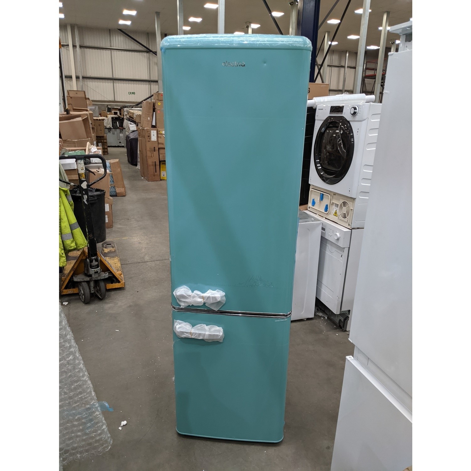 FKR29653DEB, Amica Fridge Freezer, Duck Egg Blue