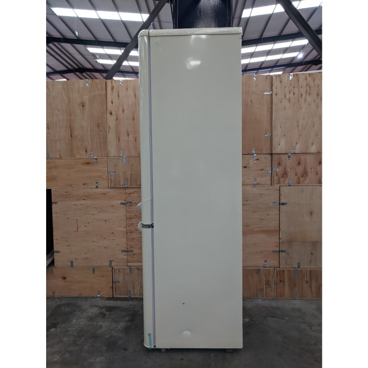 Refurbished electriQ 60/40 Retro Freestanding Fridge Freezer - Cream