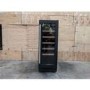 Refurbished electriQ EQ30WINEBL Freestanding 19 Bottle Single Zone Under Counter Wine Cooler Black