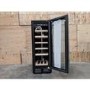 Refurbished electriQ EQWINE30S Freestanding 18 Bottle Single Zone Wine Cooler Stainless Steel/Black
