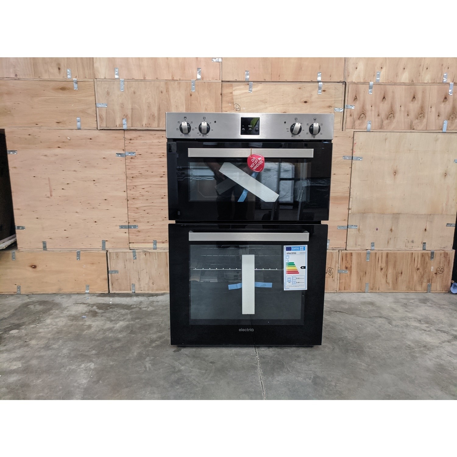 Refurbished electriQ Electric Built In Double Oven Stainless Steel