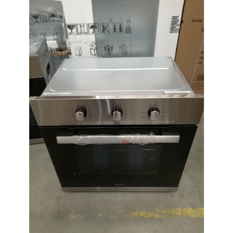 Refurbished electriQ EQOVENM2 60cm Single Built In Electric Oven Stainless Steel