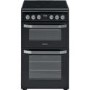 Refurbished Hotpoint HD5V93CCB 50cm Electric Cooker With Ceramic Hob