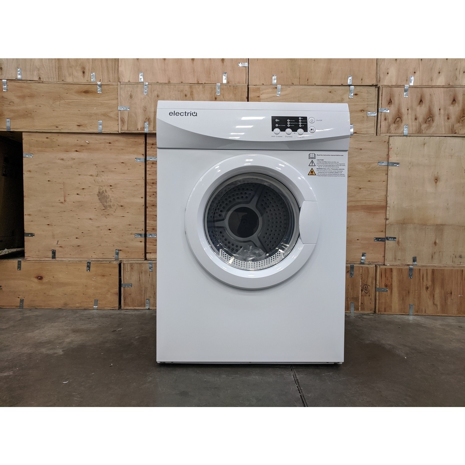Refurbished electriQ EIQFSTD7 Freestanding Vented 7KG Tumble Dryer White electriQ