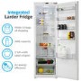 GRADE A2 - electriQ 300 Litre Integrated In Column Fridge 177cm Tall A+ Energy Rating 54cm Wide - White