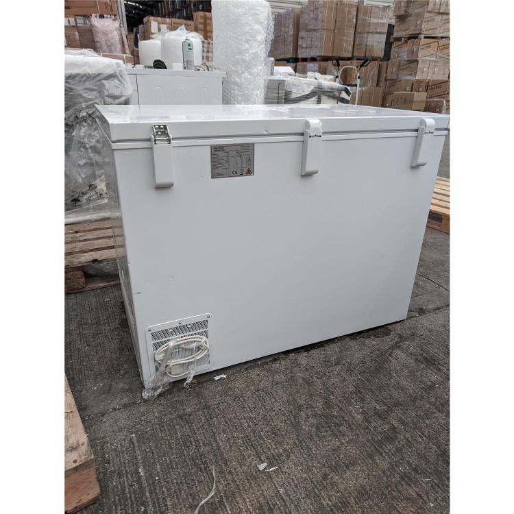 Refurbished electriQ 300 Litre Chest Freezer 67cm Deep  112cm Wide - White