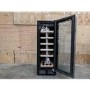 Refurbished electriQ EQWINE30S Freestanding 18 Bottle Single Zone Wine Cooler Stainless Steel/Black
