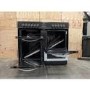 Refurbished electriQ 100cm Dual Fuel Double Oven Range Cooker - Stainless Steel