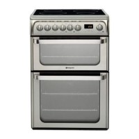 Refurbished Hotpoint HUI611X 60cm Electric Cooker With Induction Hob
