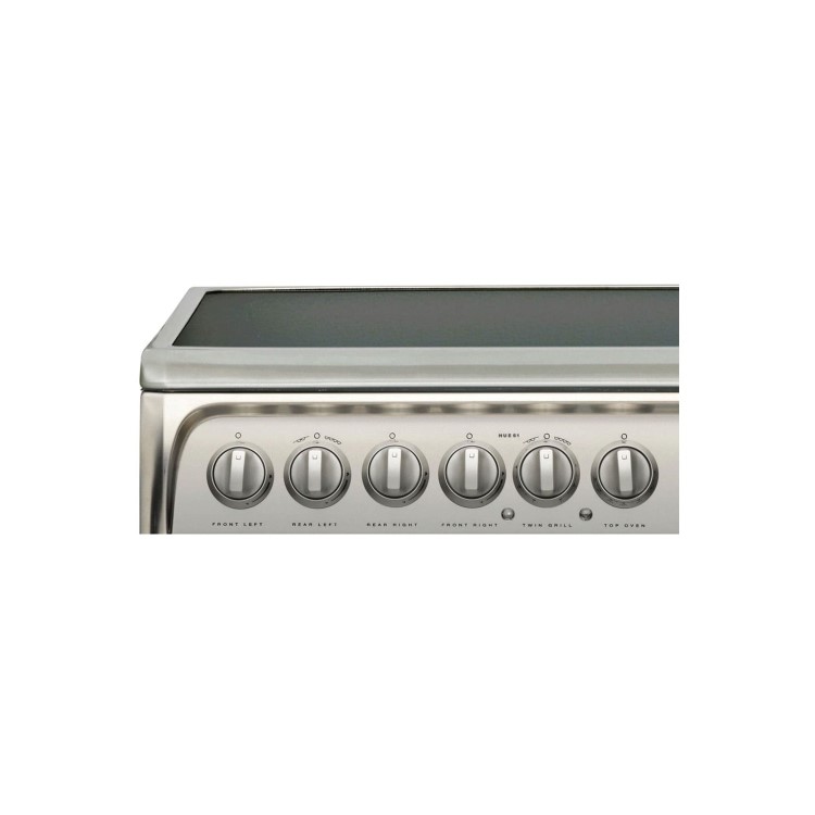 Refurbished Hotpoint HUE61X 60cm Electric Cooker With Ceramic Hob