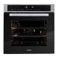 Refurbished electriQ EQOVENM4STEEL Touch Control 60cm Single Built In Electric Oven Stainless Steel