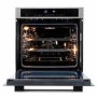 Refurbished electriQ EQOVENM4STEEL Touch Control 60cm Single Built In Electric Oven Stainless Steel