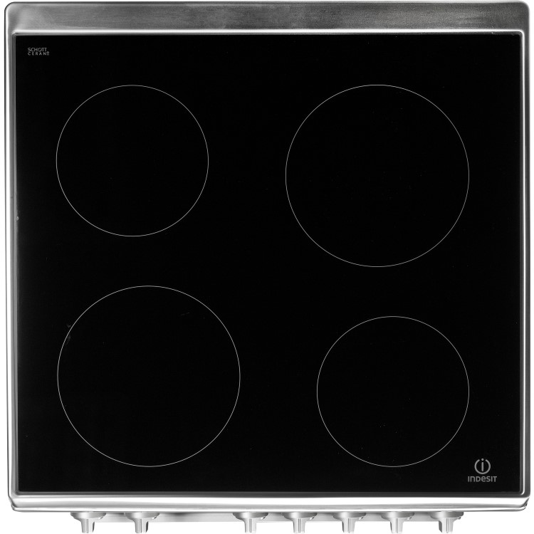 Refurbished Indesit ID60C2X 60cm Electric Cooker With Ceramic Hob