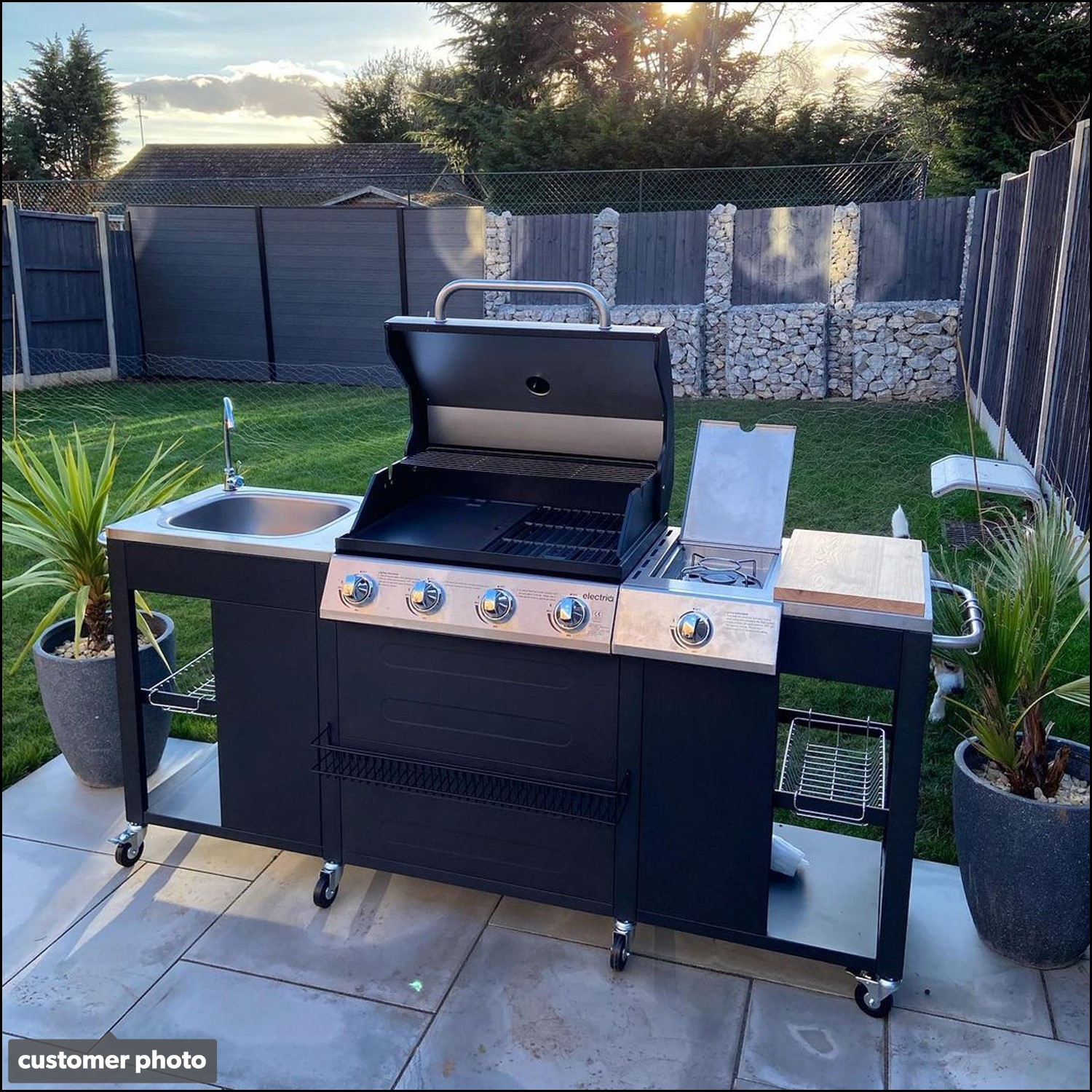 outdoor kitchen barbecue montana 4 burners
