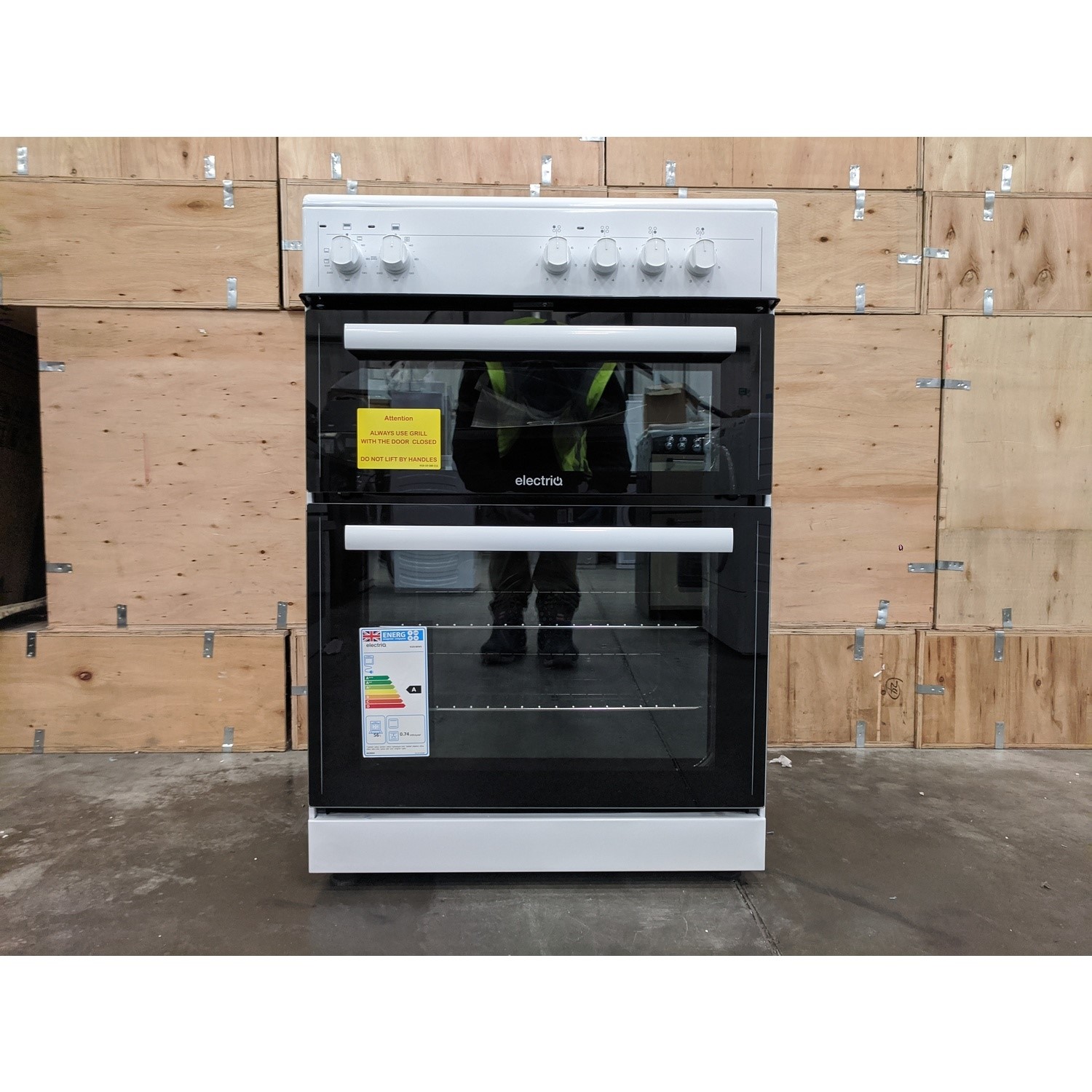 Refurbished 60cm Electric ceramic Double Cooker electriQ