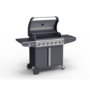 GRADE A3 - The Kentucky Premium 6 Burner Black Gas BBQ with Side Burner - Includes BBQ Cover and Utensil Set