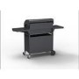 GRADE A3 - The Kentucky Premium 6 Burner Black Gas BBQ with Side Burner - Includes BBQ Cover and Utensil Set
