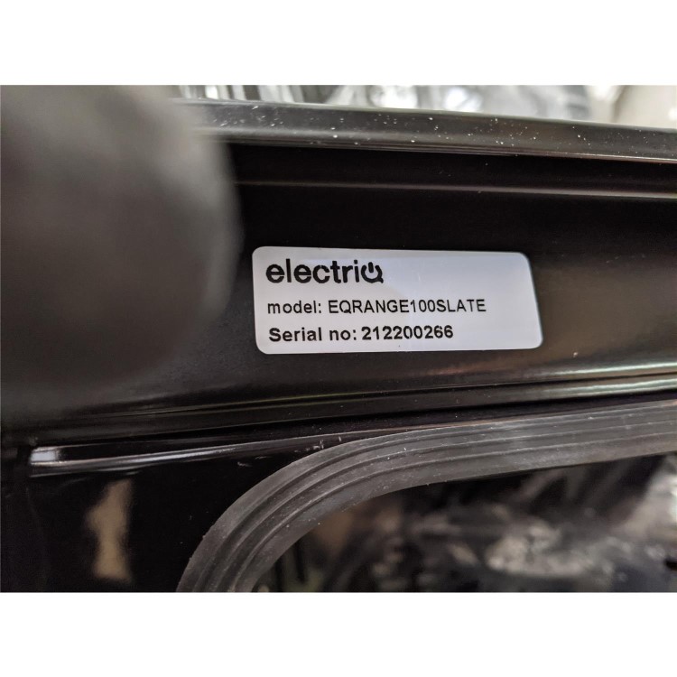 Refurbished electriQ 100cm Dual Fuel Range Cooker - Slate Grey