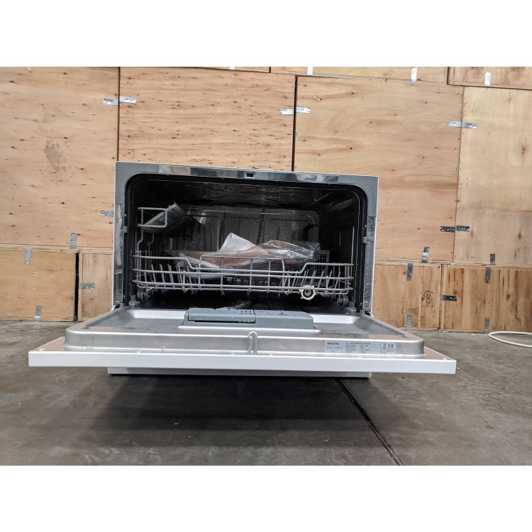 Refurbished electriQ EQDWTTW Integrated 6 Place Table Top Dishwasher White