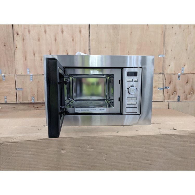 GRADE A3 - electriQ 17L 700W Stainless Steel Built-In Cupboard Microwave
