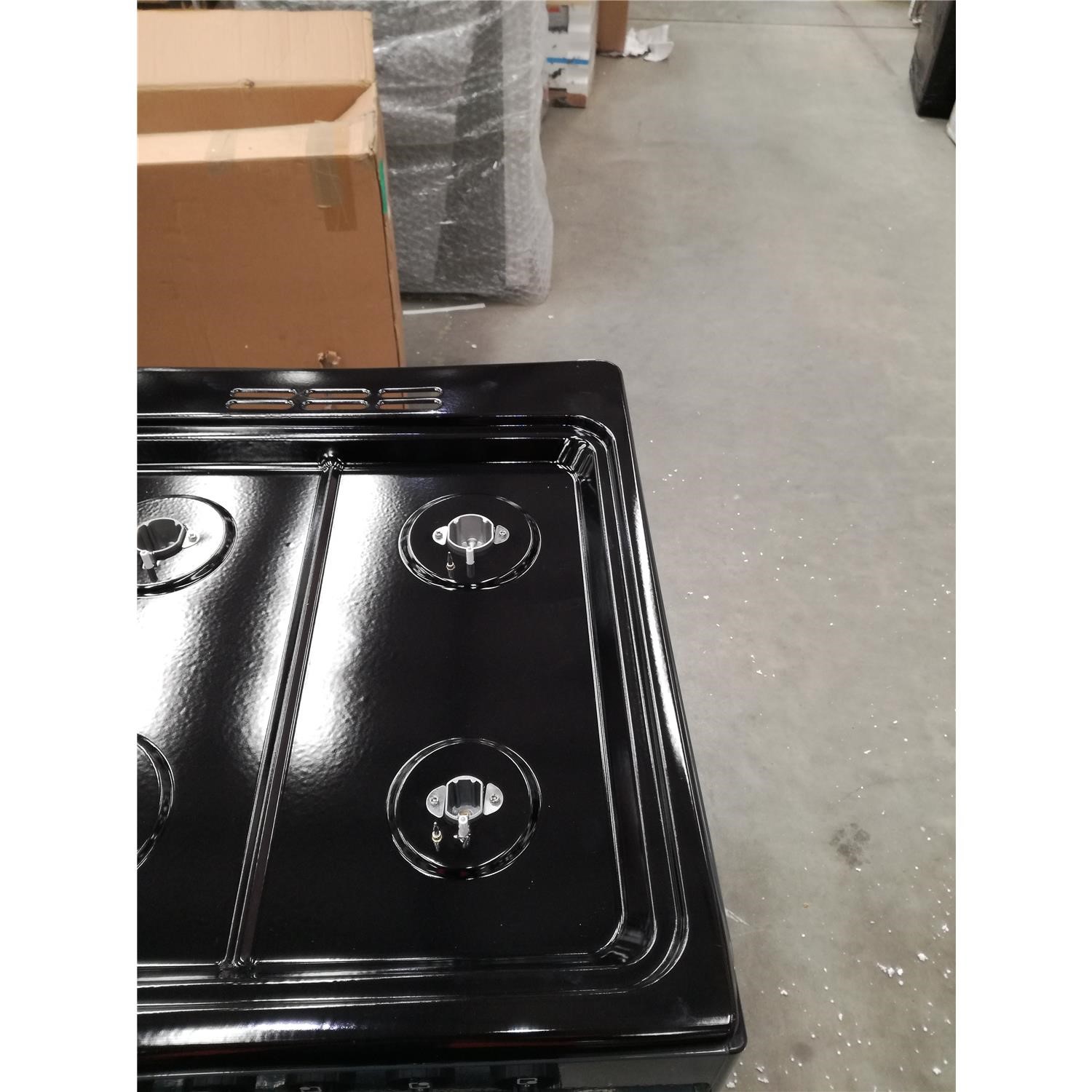 Refurbished electriQ 100cm Dual Fuel Range Cooker Slate Grey electriQ