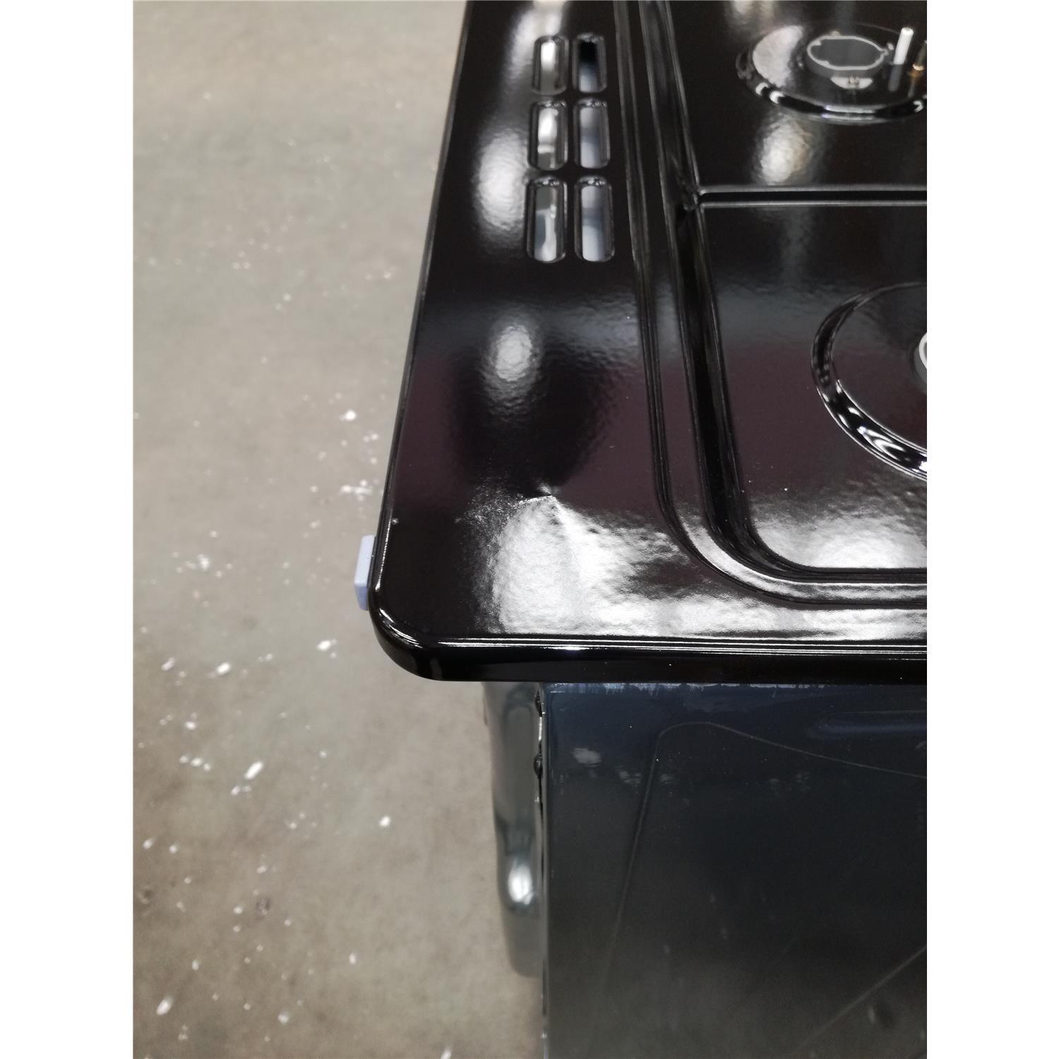 Refurbished electriQ 100cm Dual Fuel Range Cooker Slate Grey electriQ