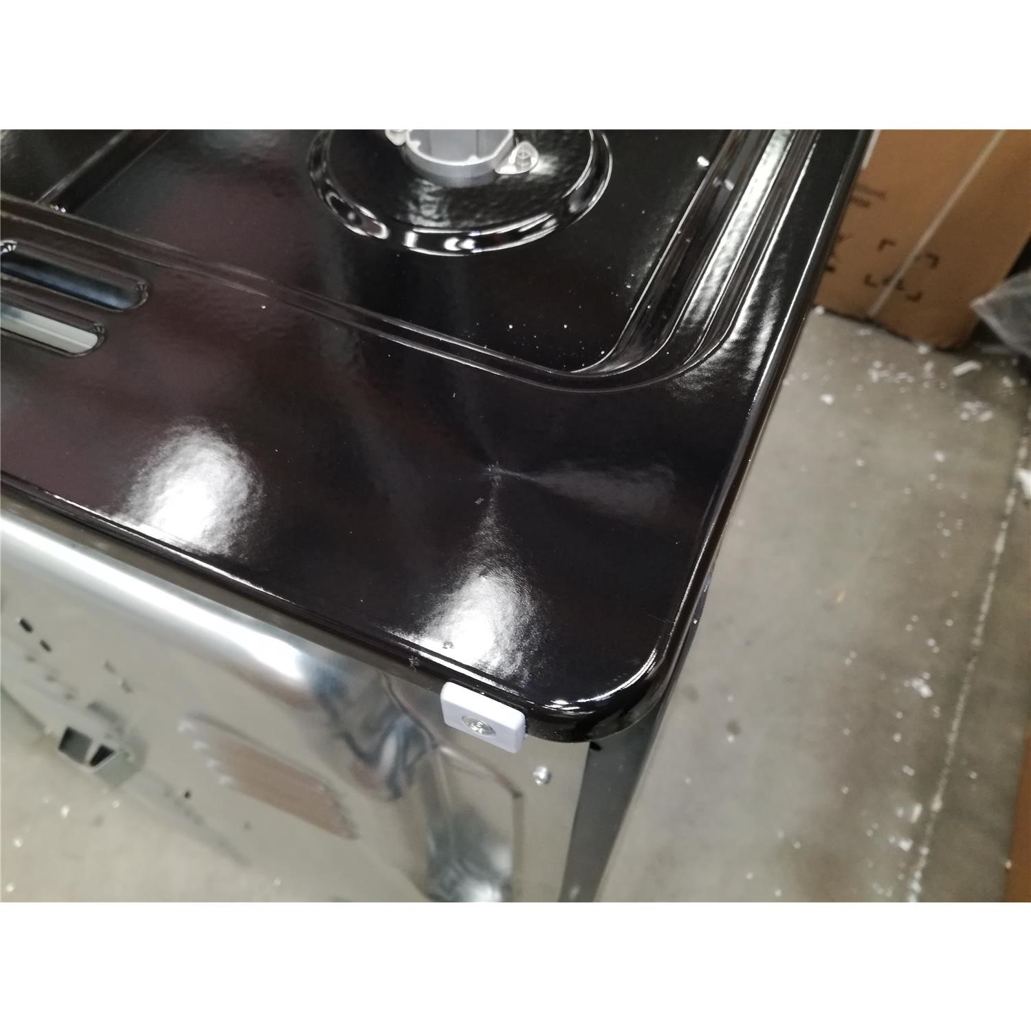 Refurbished electriQ 100cm Dual Fuel Range Cooker Slate Grey electriQ