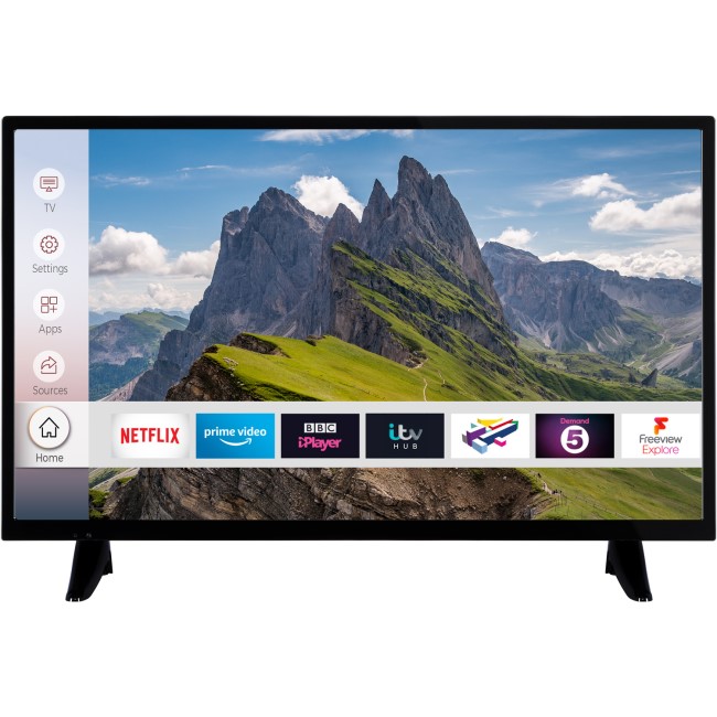 Refurbished electriQ 32" HD Ready LED TV with built in DVD Player