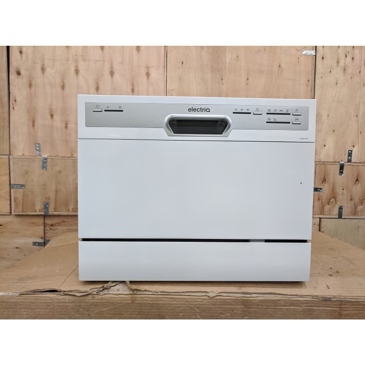 Refurbished electriQ EQDWTTW 6 Place Integrated Table Top Dishwasher Whitegrad
