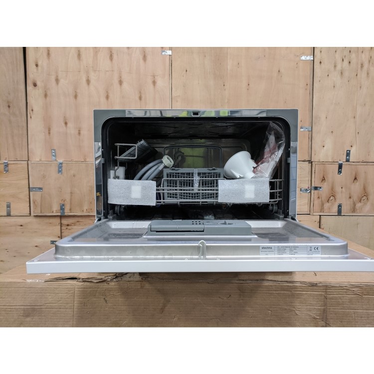 Refurbished electriQ EQDWTTW 6 Place Integrated Table Top Dishwasher Whitegrad