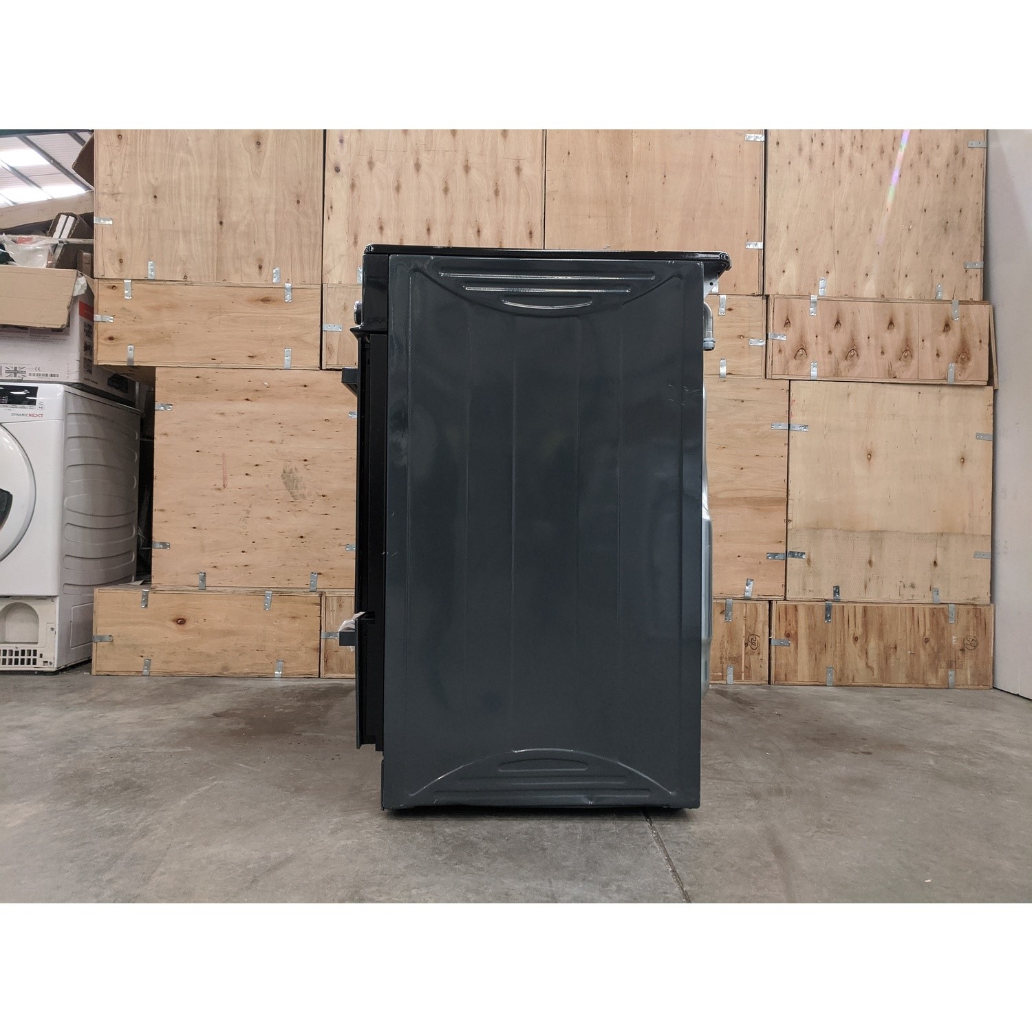 Refurbished electriQ EQRANGE100SLATE 100cm Dual Fuel Range Cooker Slate Grey electriQ