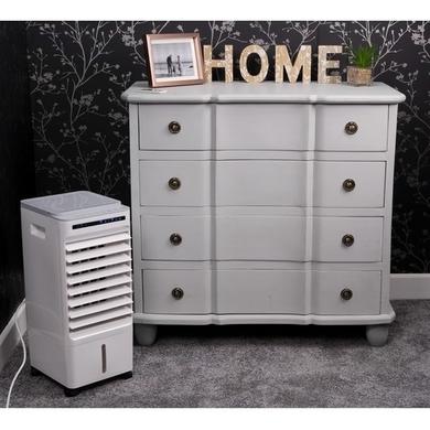 GRADE A1 - electriQ Slimline ECO 6L Air Cooler with built-in Air Purifier and Humidifier - with 2 free ice packs