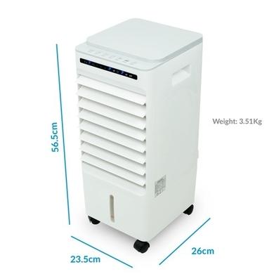 GRADE A1 - electriQ Slimline ECO 6L Air Cooler with built-in Air Purifier and Humidifier - with 2 free ice packs