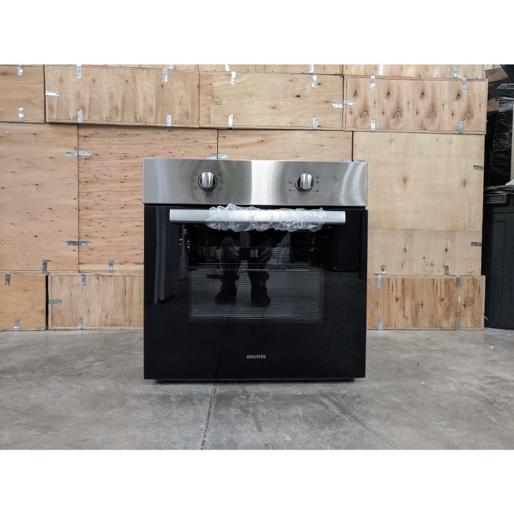 Refurbished electriQ EQOVENM1 60cm Single Built In Electric Oven Stainless Steel