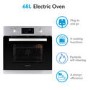 electriQ Plug In Self Cleaning Electric Single Oven - Stainless Steel