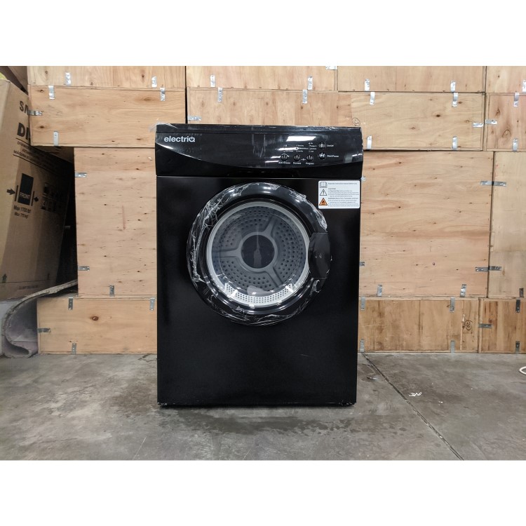 Refurbished electriQ Eiqtd7black Freestanding 7KG Vented Tumble Dryer Black
