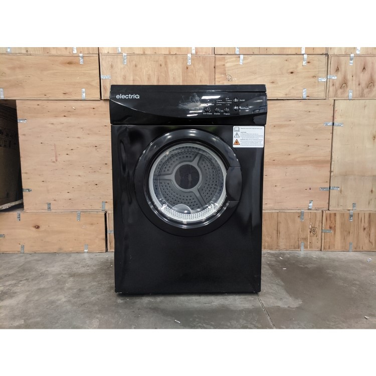 Refurbished electriQ Freestanding 7kg Vented Tumble Dryer - Black