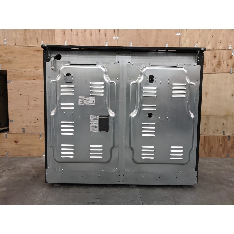 Refurbished electriQ EQRANGE100SS 100cm Dual Fuel Double Oven Range Cooker Stainless Steel