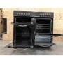 Refurbished electriQ EQRANGE100SS 100cm Dual Fuel Double Oven Range Cooker Stainless Steel