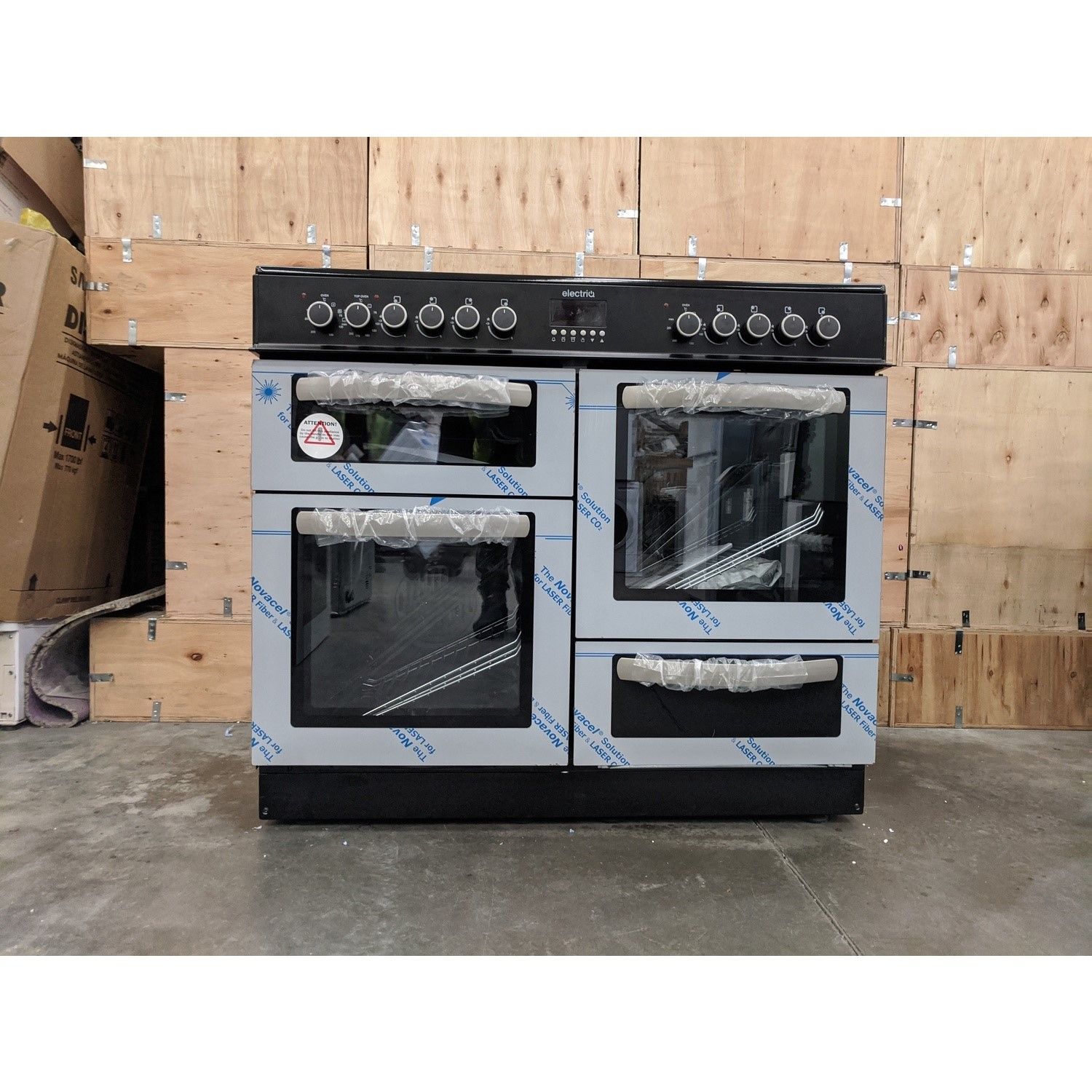 Refurbished electriQ EQRANGE100SS 100cm Dual Fuel Double Oven Range