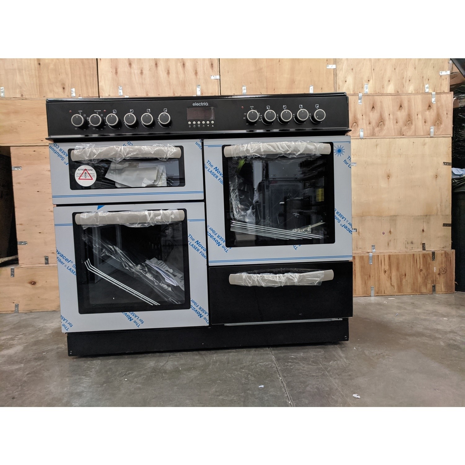 Refurbished electriQ EQRANGE100SS 100cm Dual Fuel Double Oven Range