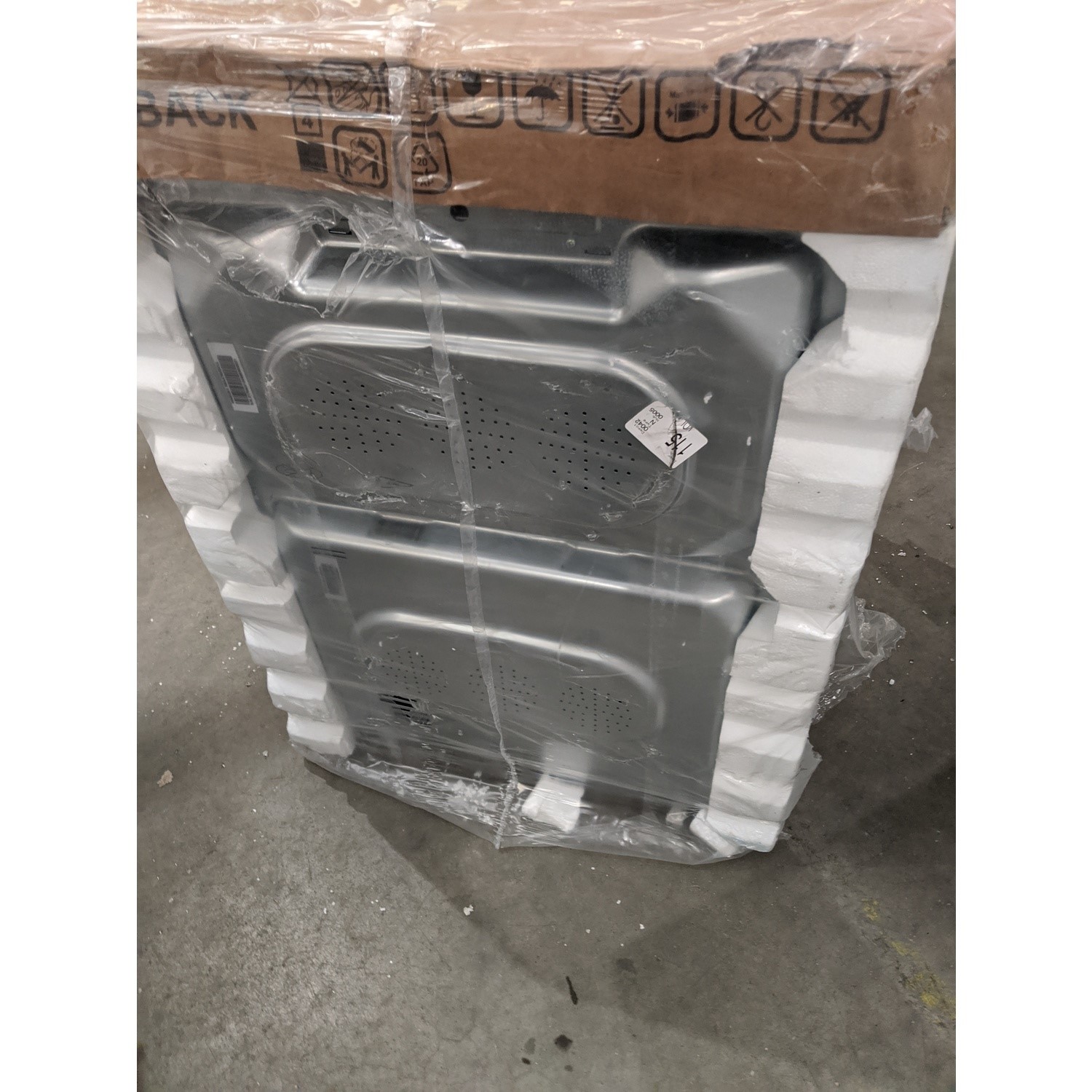 Refurbished electriQ EQDO1LG Built In Electric Double Oven Lunar Grey