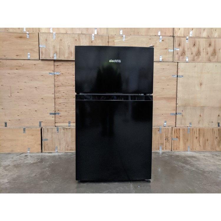 GRADE A3 - electriQ 86 Litre Under Counter Freestanding Fridge Freezer 60/40 Split  - Black