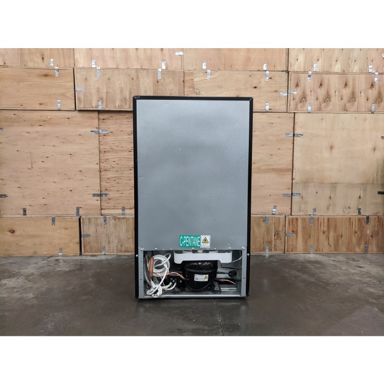 GRADE A3 - electriQ 86 Litre Under Counter Freestanding Fridge Freezer 60/40 Split  - Black