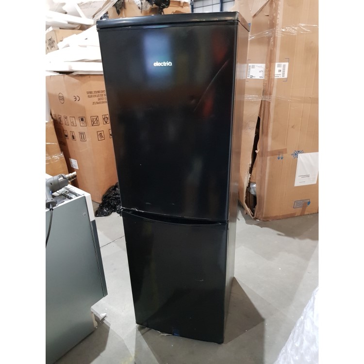 Refurbished electriQ eqfs50152ffb Freestanding 172 Litre 50/50 Fridge Freezer Black