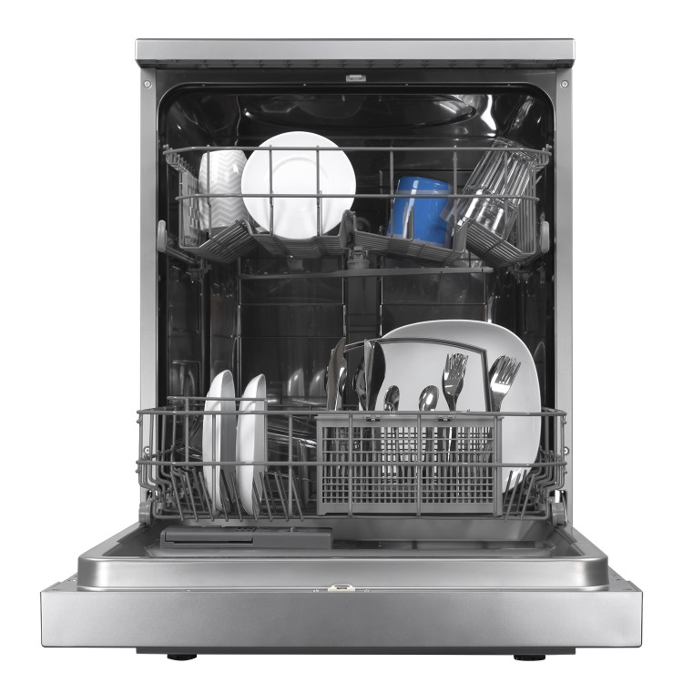 Refurbished electriQ EQ60DWSILVER 12 Place Freestanding Dishwasher Silver